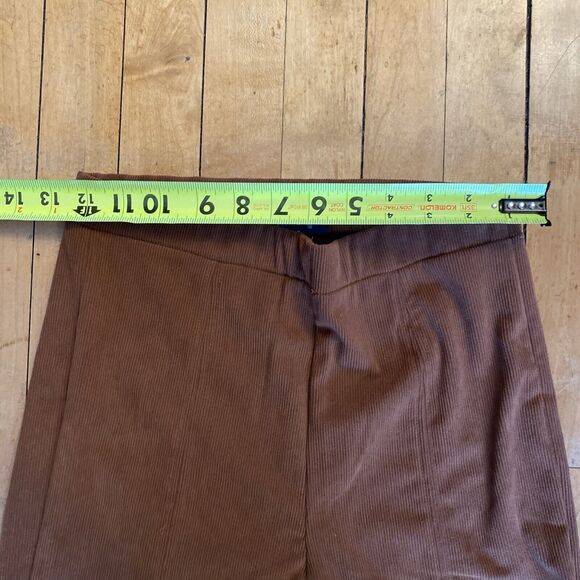 Kirious Corduroy Pants Women’s Size Small Stretch Skinny Slit Bottom Side Zip - Picture 4 of 15